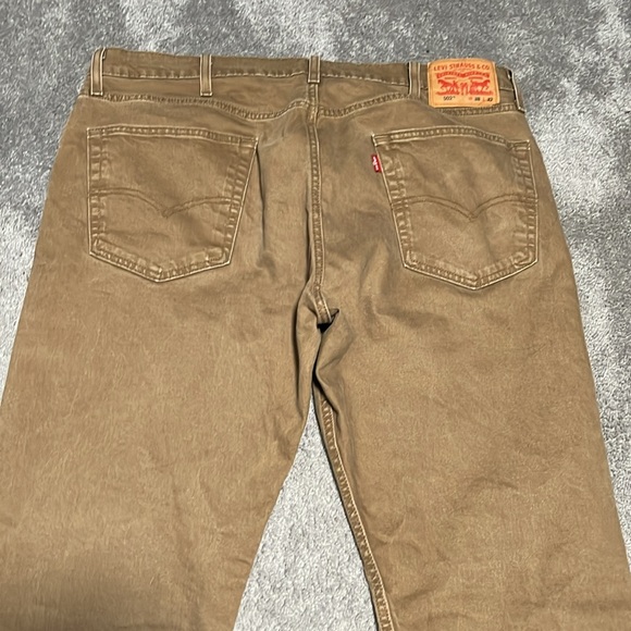 Men’s Levi’s 502 Taper Pants Size 38x32 Brown - Picture 5 of 7